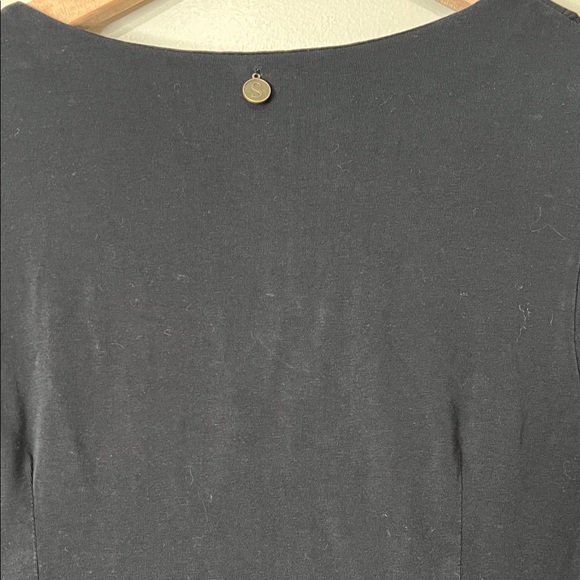 Soft Surrounding Black Women's 3/4 Sleeve  Dress PS - Picture 8 of 10